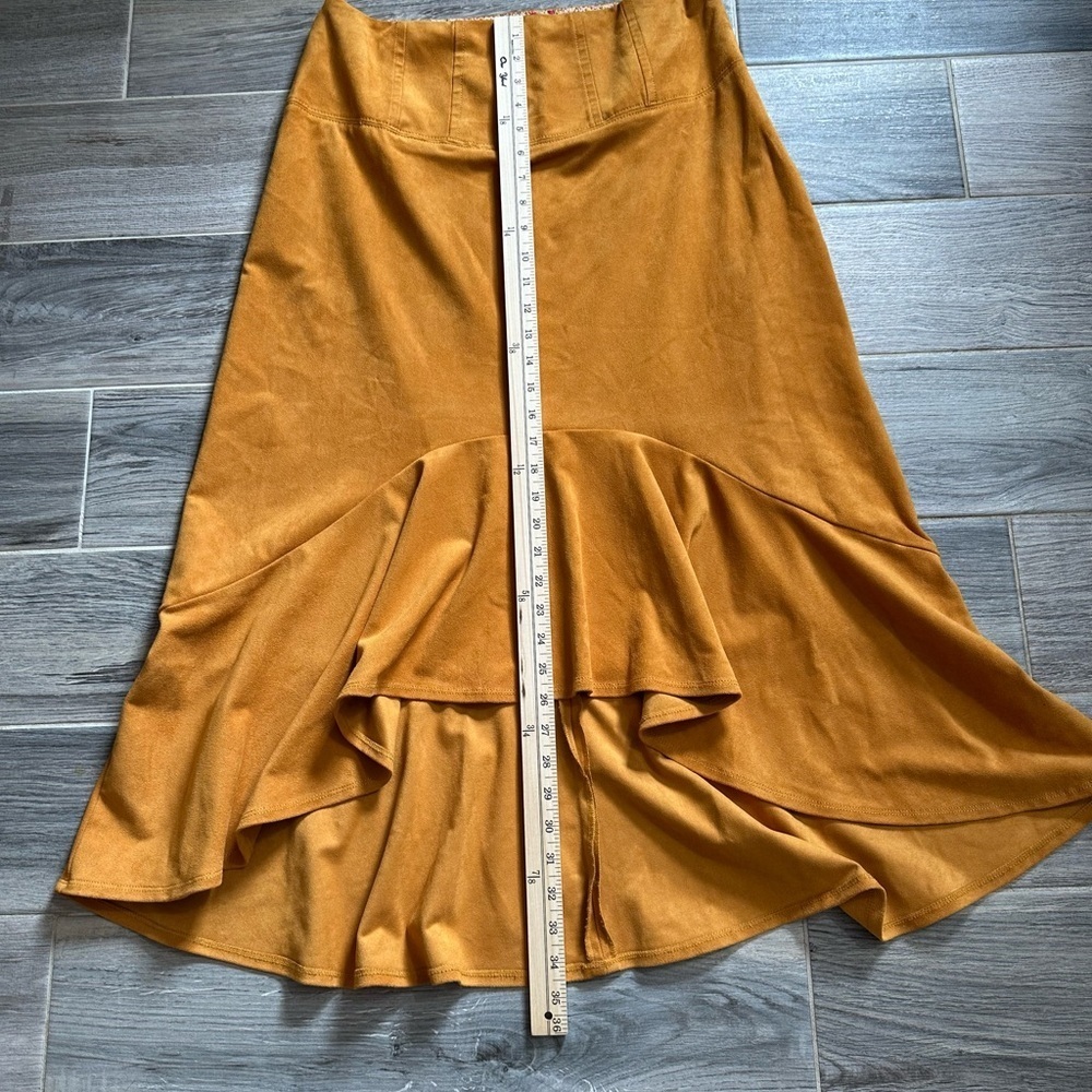 Anthropologie Golden High-Low Skirt - Picture 6 of 14